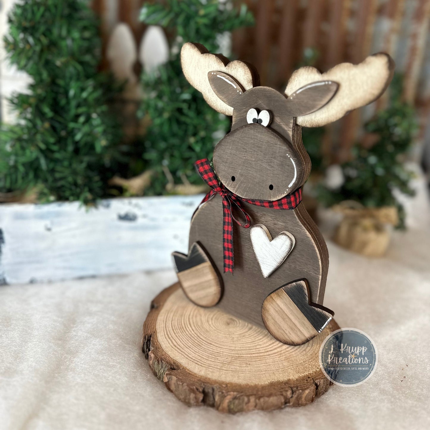 Rustic Cabin Moose Decor | Enchanting Rustic Woodland Animal Accents