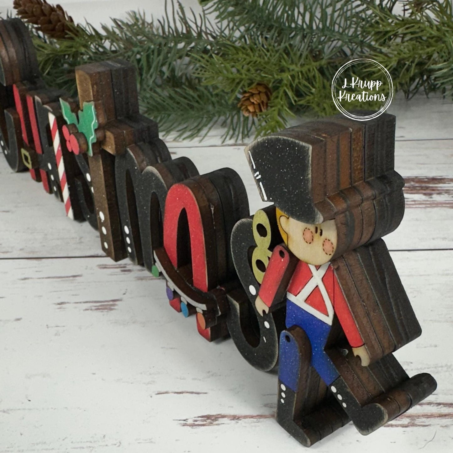 Rustic Christmas Sign: Charming Farmhouse Decor with a Toy Soldier