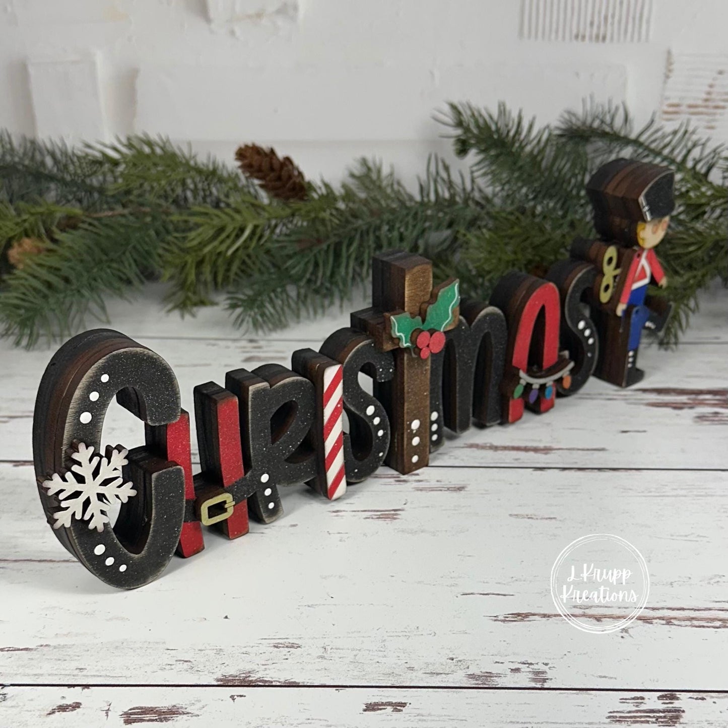 Rustic Christmas Sign: Charming Farmhouse Decor with a Toy Soldier