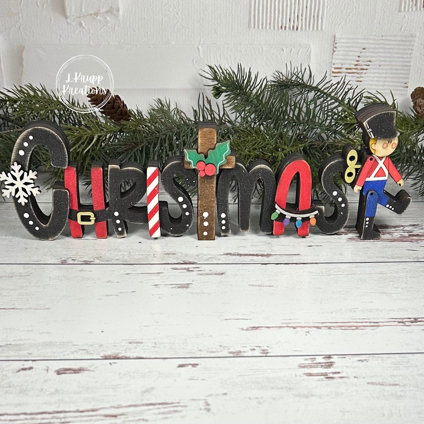 Rustic Christmas Sign: Charming Farmhouse Decor with a Toy Soldier