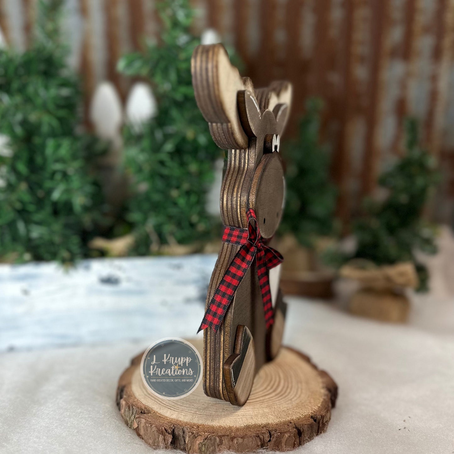 Rustic Cabin Moose Decor | Enchanting Rustic Woodland Animal Accents