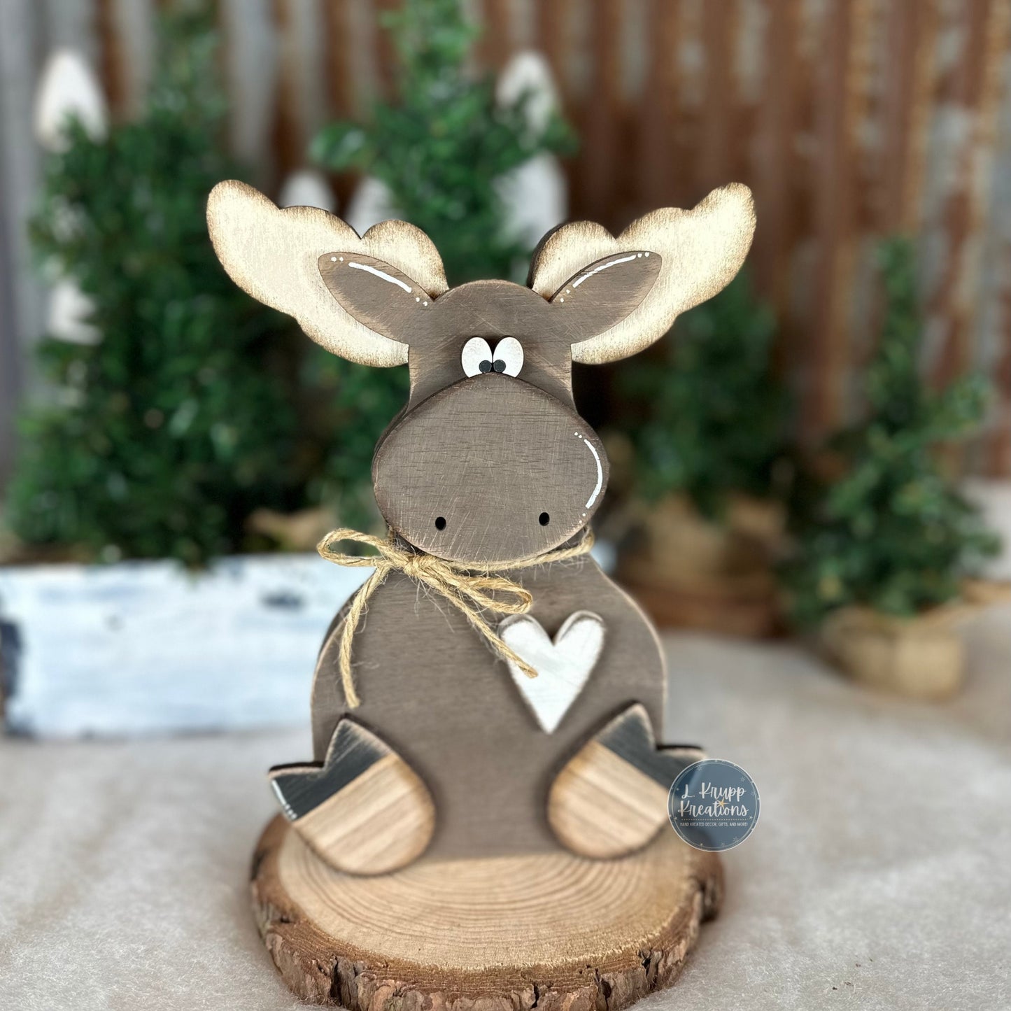 Rustic Cabin Moose Decor | Enchanting Rustic Woodland Animal Accents
