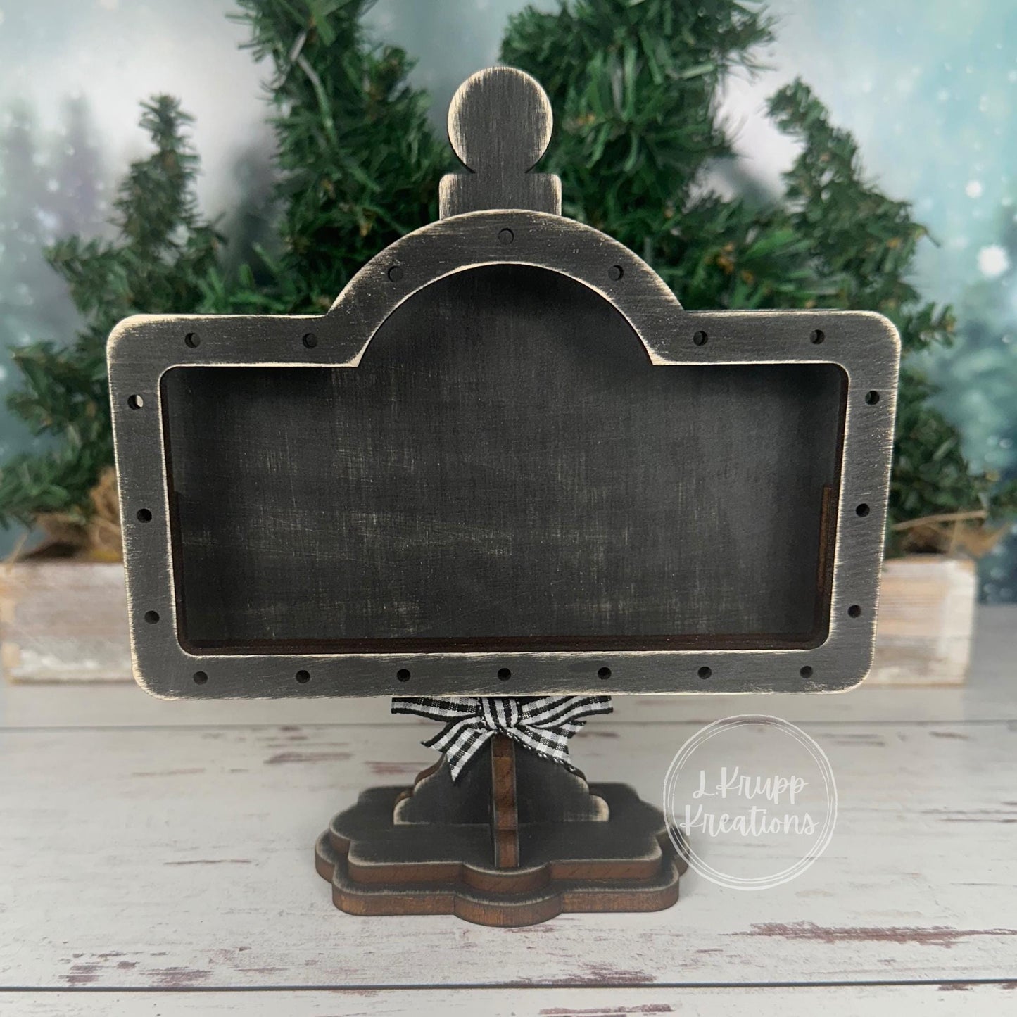 Farm Fresh Christmas Tree Mini Sign – Rustic Interchangeable Tiered Tray Decor