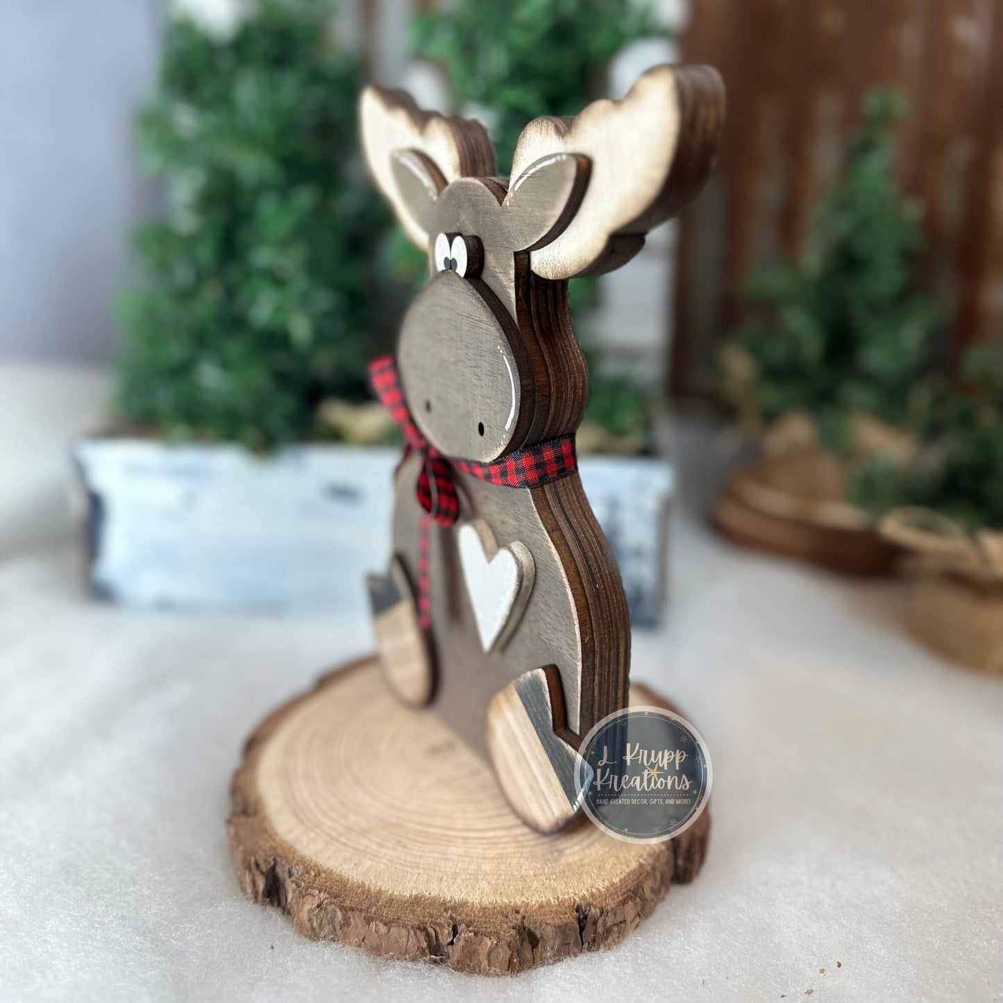 Rustic Cabin Moose Decor | Enchanting Rustic Woodland Animal Accents