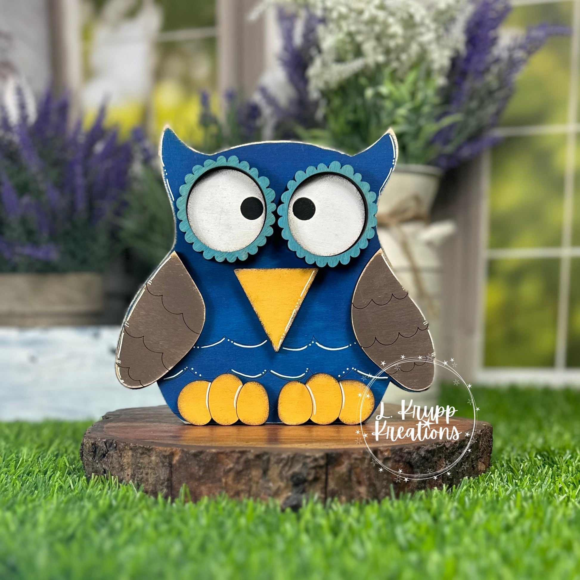 Rustic Wood Owl Decor: Farmhouse Woodland Accent