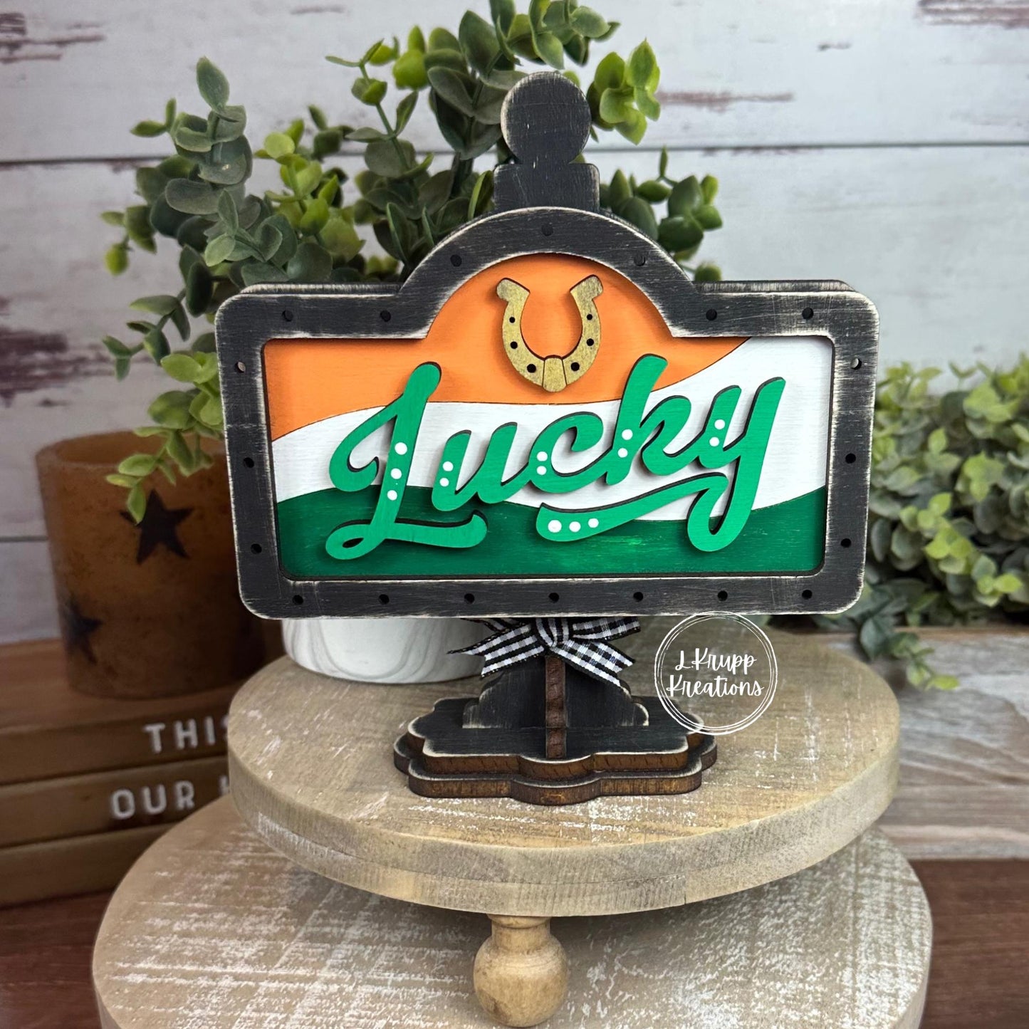 Charming St. Paddy's Lucky Mini Sign for Your Farmhouse Vibe