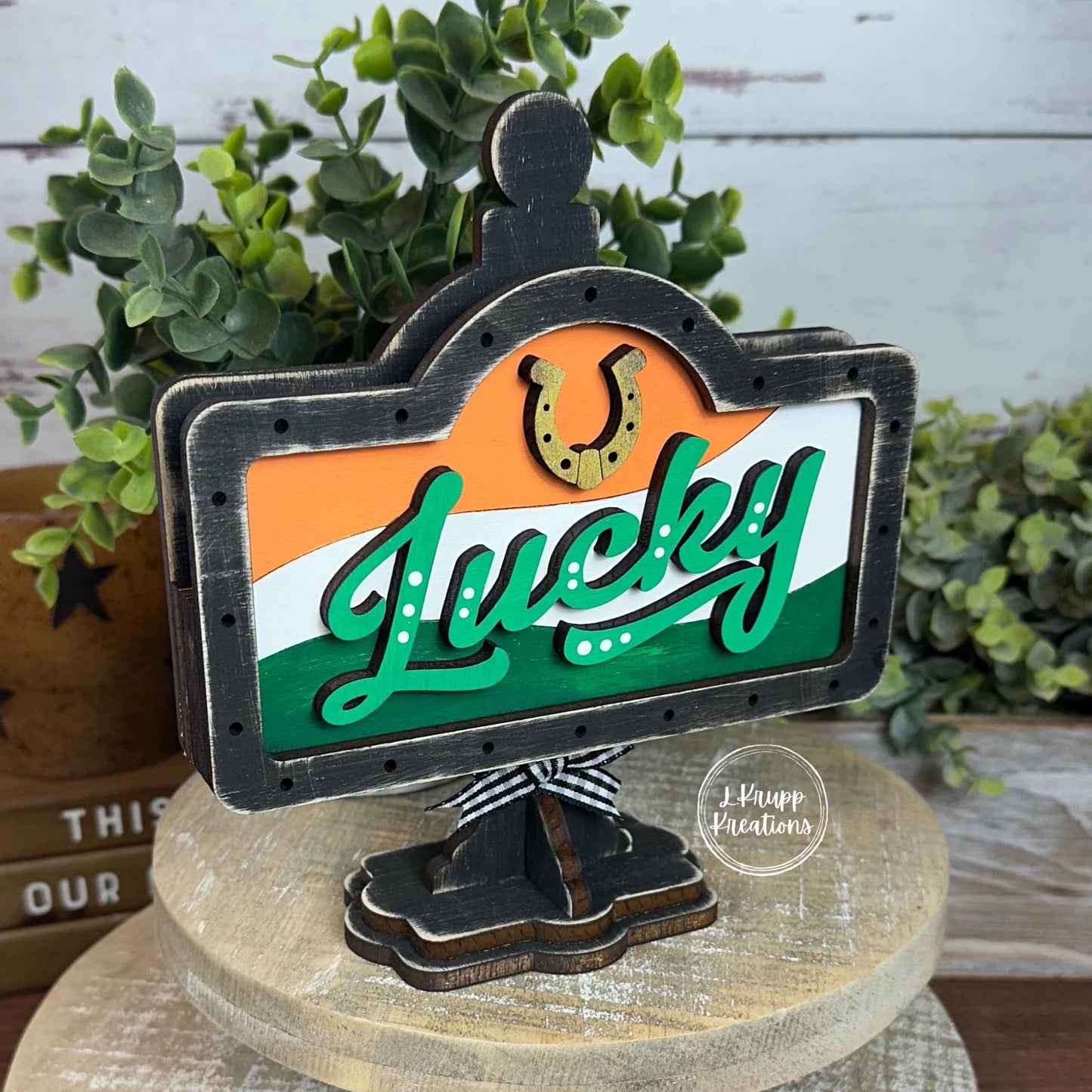 Charming St. Paddy's Lucky Mini Sign for Your Farmhouse Vibe