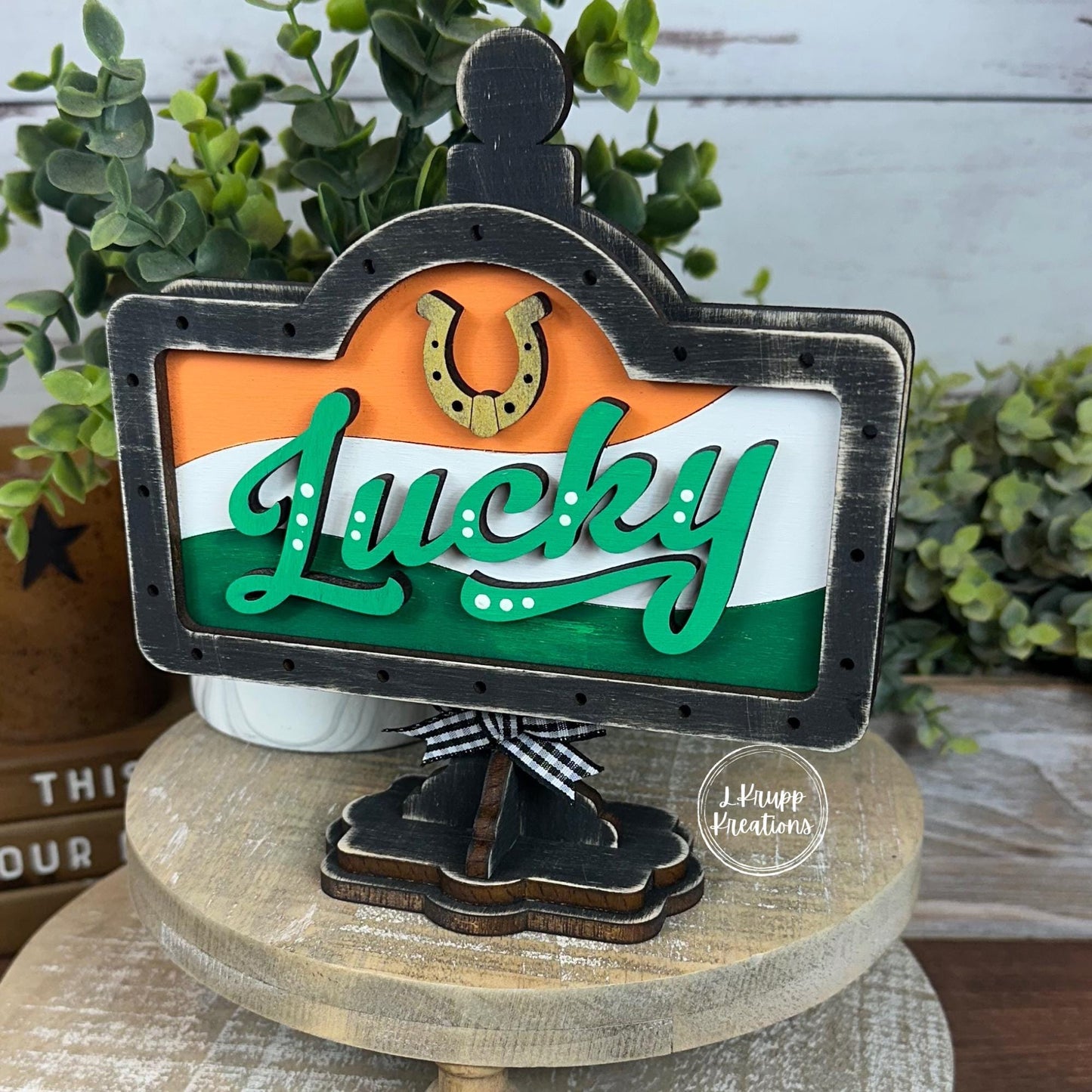 Charming St. Paddy's Lucky Mini Sign for Your Farmhouse Vibe