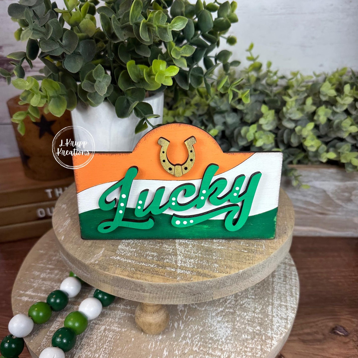 Charming St. Paddy's Lucky Mini Sign for Your Farmhouse Vibe