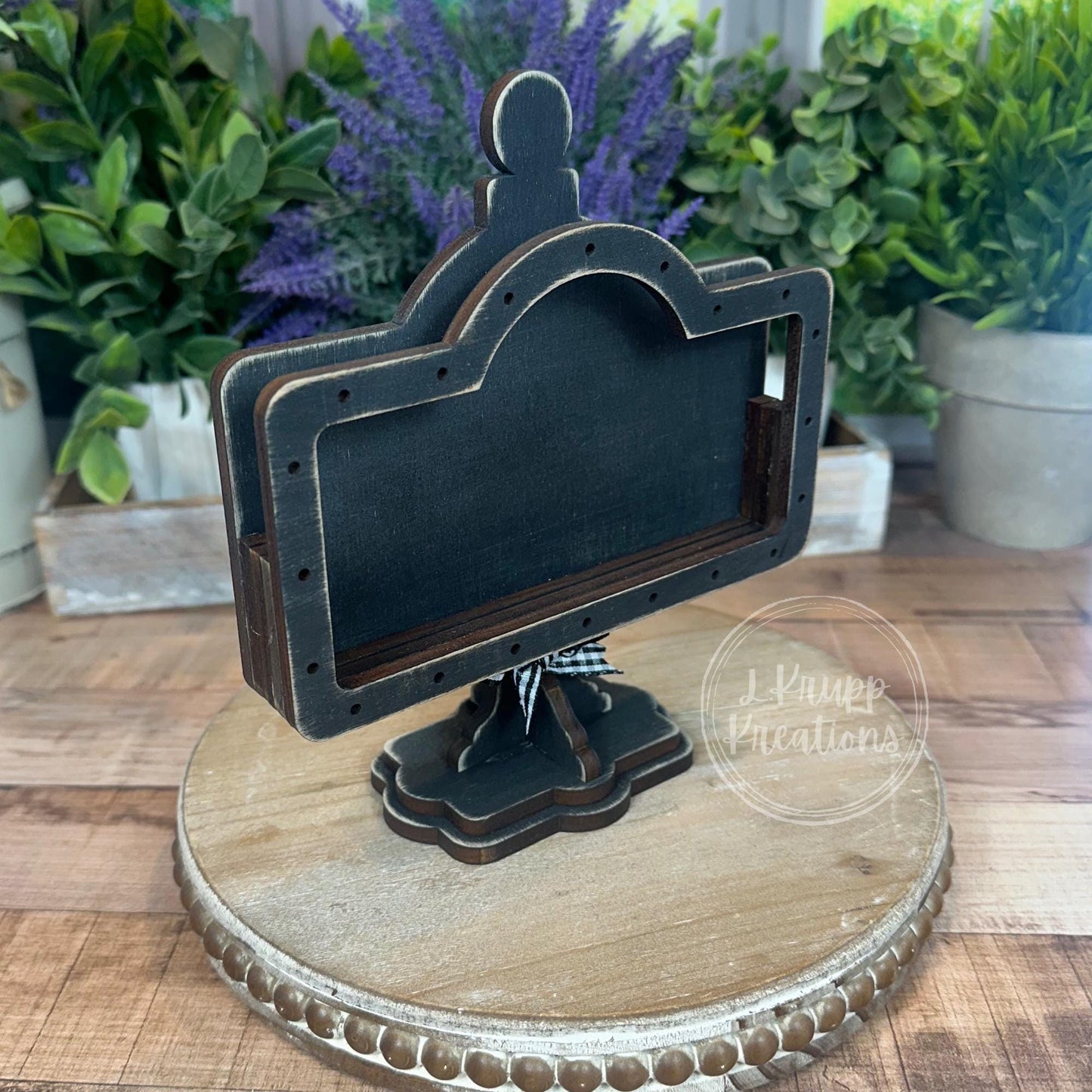Rustic Moose Crossing Mini Table Sign Insert: Woodland Tiered Tray Decor