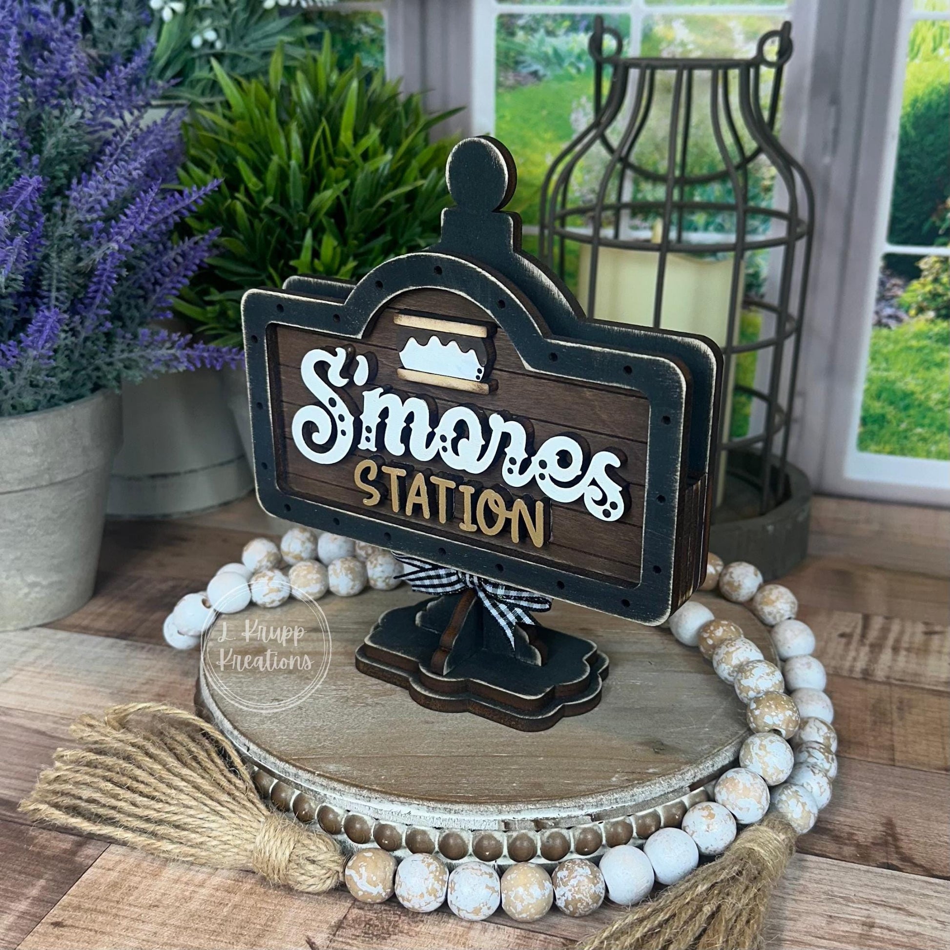 S'mores Station Mini Interchangeable Sign – Handmade Interchangeable Wood Decor