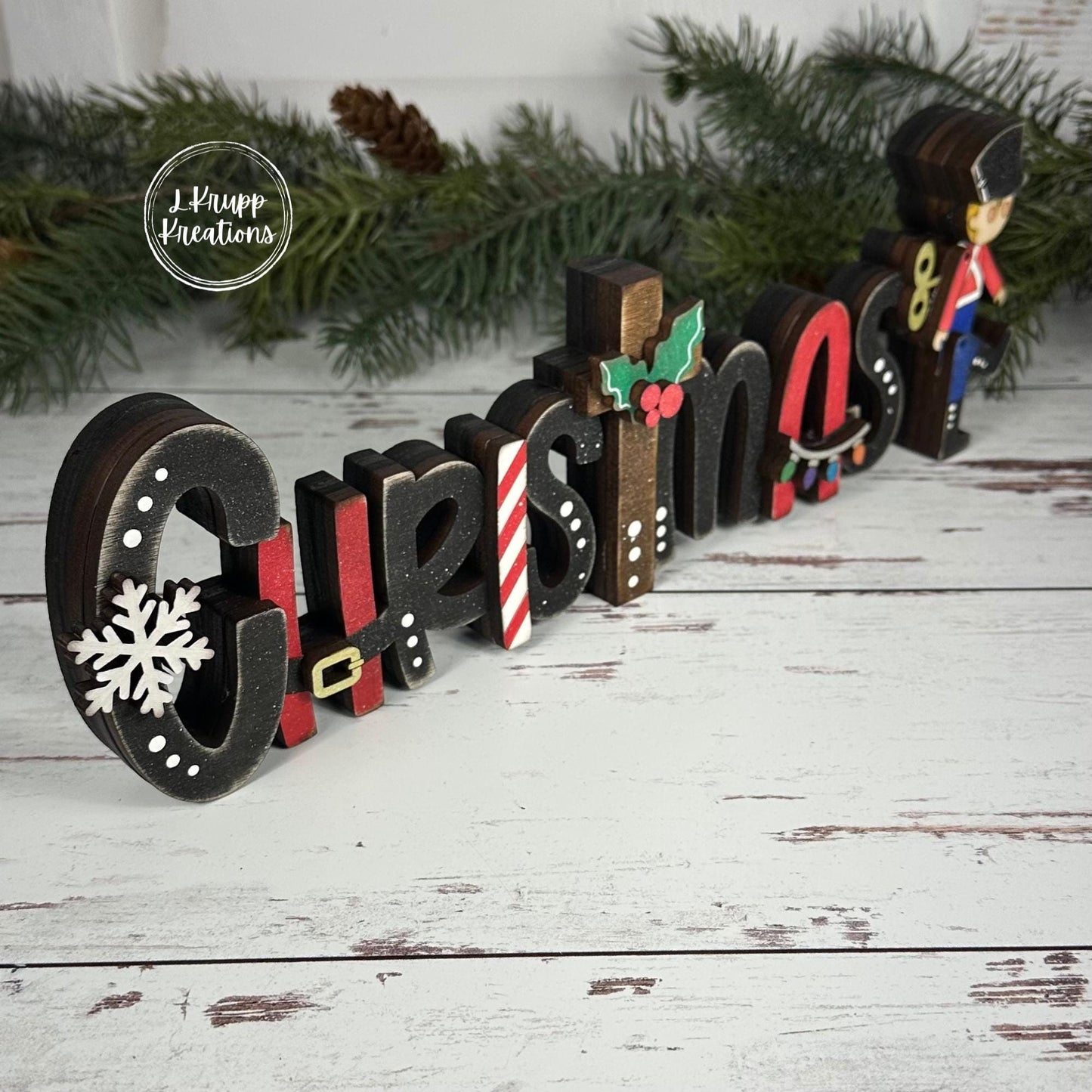 Rustic Christmas Sign: Charming Farmhouse Decor with a Toy Soldier