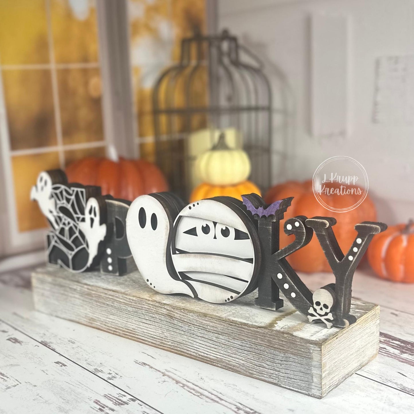 Rustic Spooky Sign: Charming Farmhouse Decor
