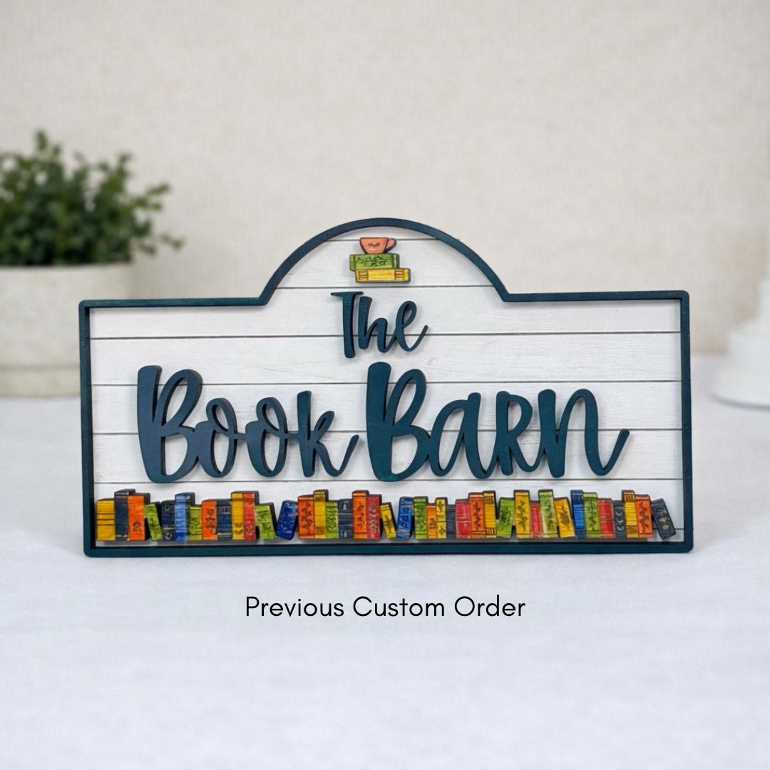 Custom Wooden Insert Design for Interchangeable Mini Signs