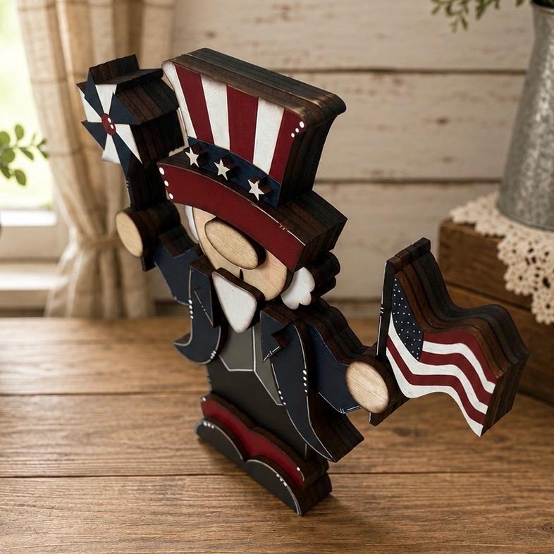 Charming Uncle Sam Gnome and Lady Liberty Shelf Sitters for Patriotic Vibes