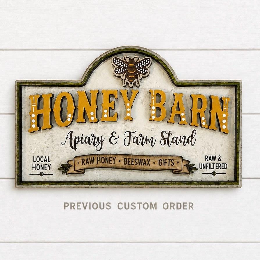 Custom Wooden Insert Design for Interchangeable Mini Signs