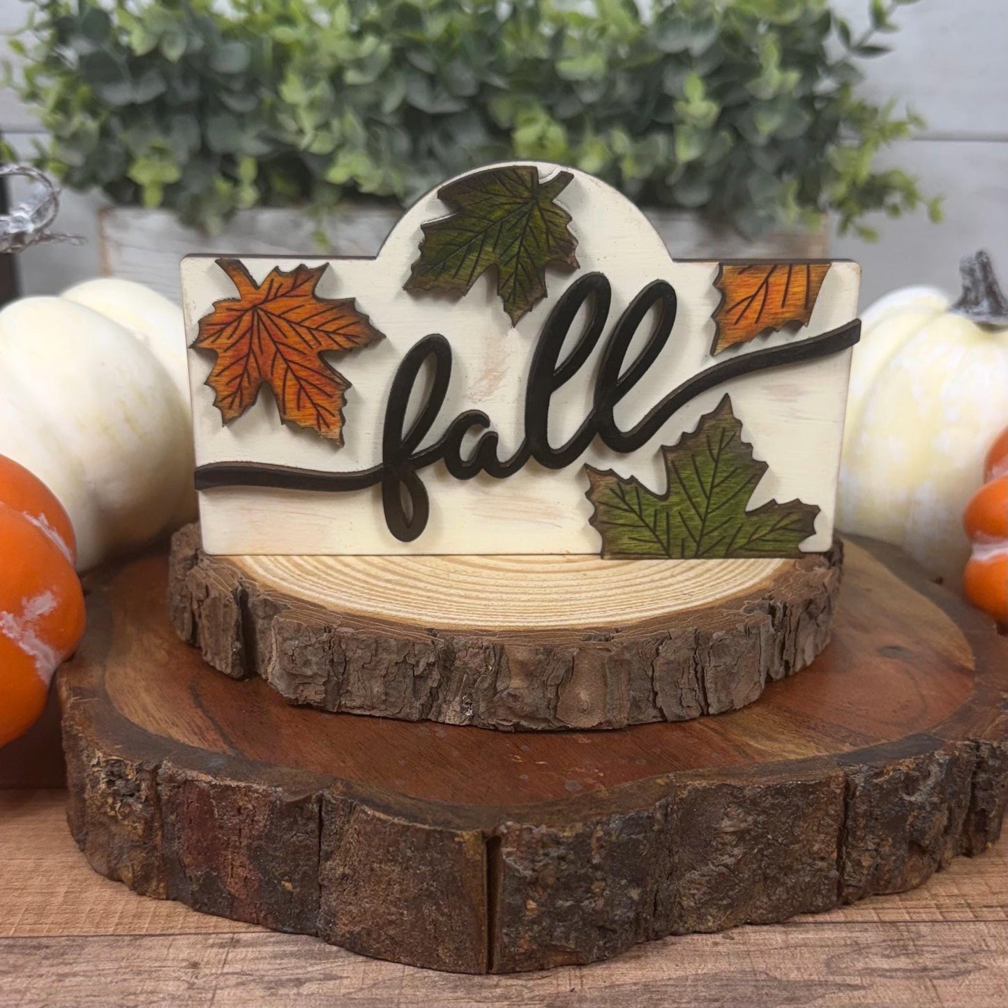 Farmhouse Fall Mini Interchangeable Sign - Rustic Fall Tiered Tray Decor