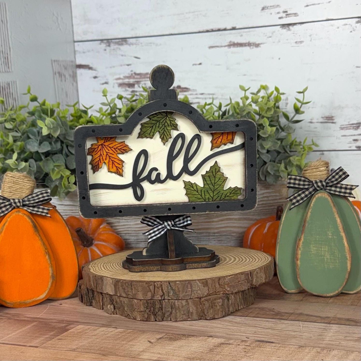 Farmhouse Fall Mini Interchangeable Sign - Rustic Fall Tiered Tray Decor