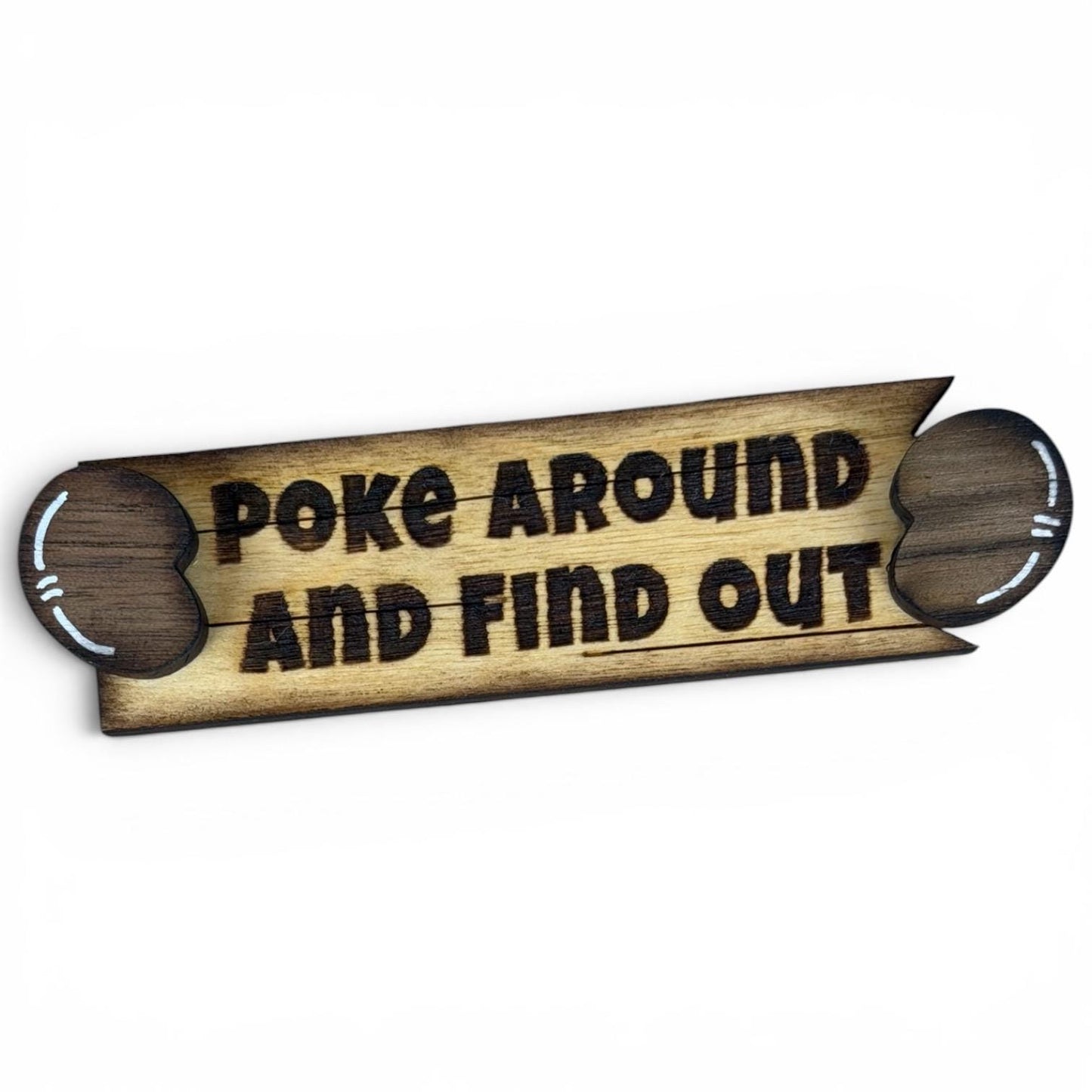 Interchangeable Porcupine with Sign, Handmade Woodland Animal, Looking Sharp