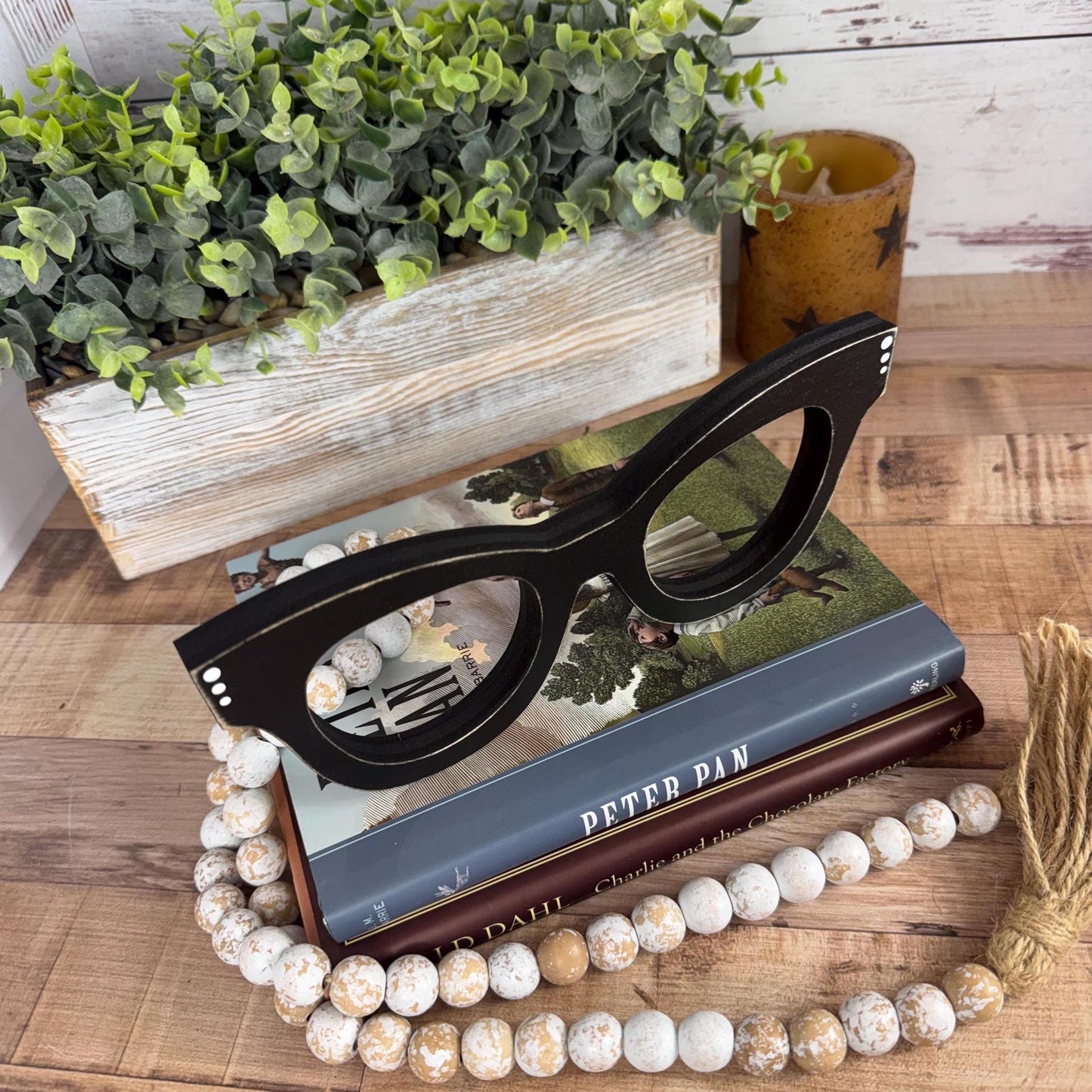 Decorative Cat-Eye Glasses for Your Bookshelf, Coffee Bar, or Reading Nook