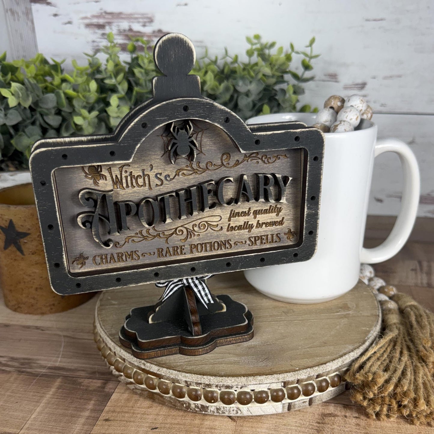 Witch’s Apothecary Interchangeable Mini Sign for Your Halloween Decor