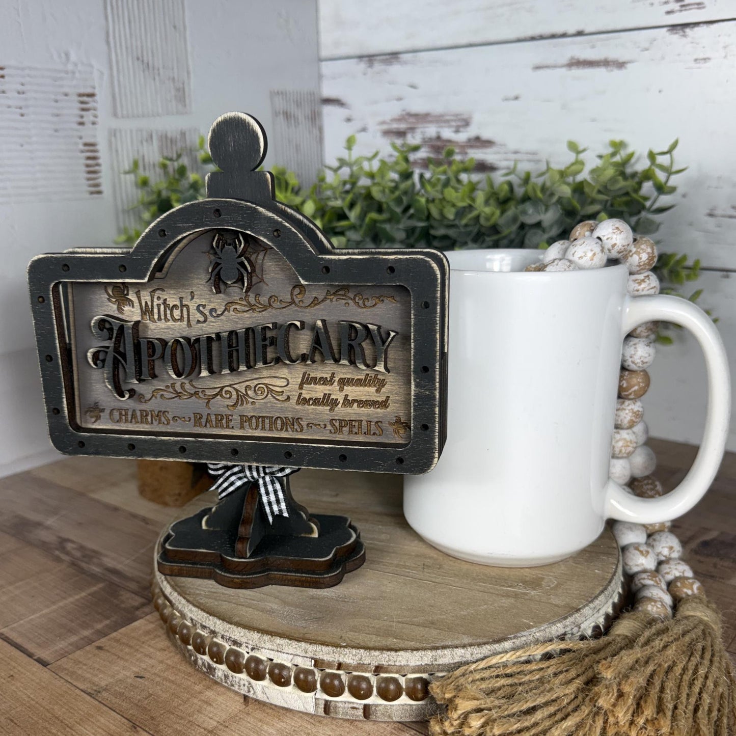 Witch’s Apothecary Interchangeable Mini Sign for Your Halloween Decor