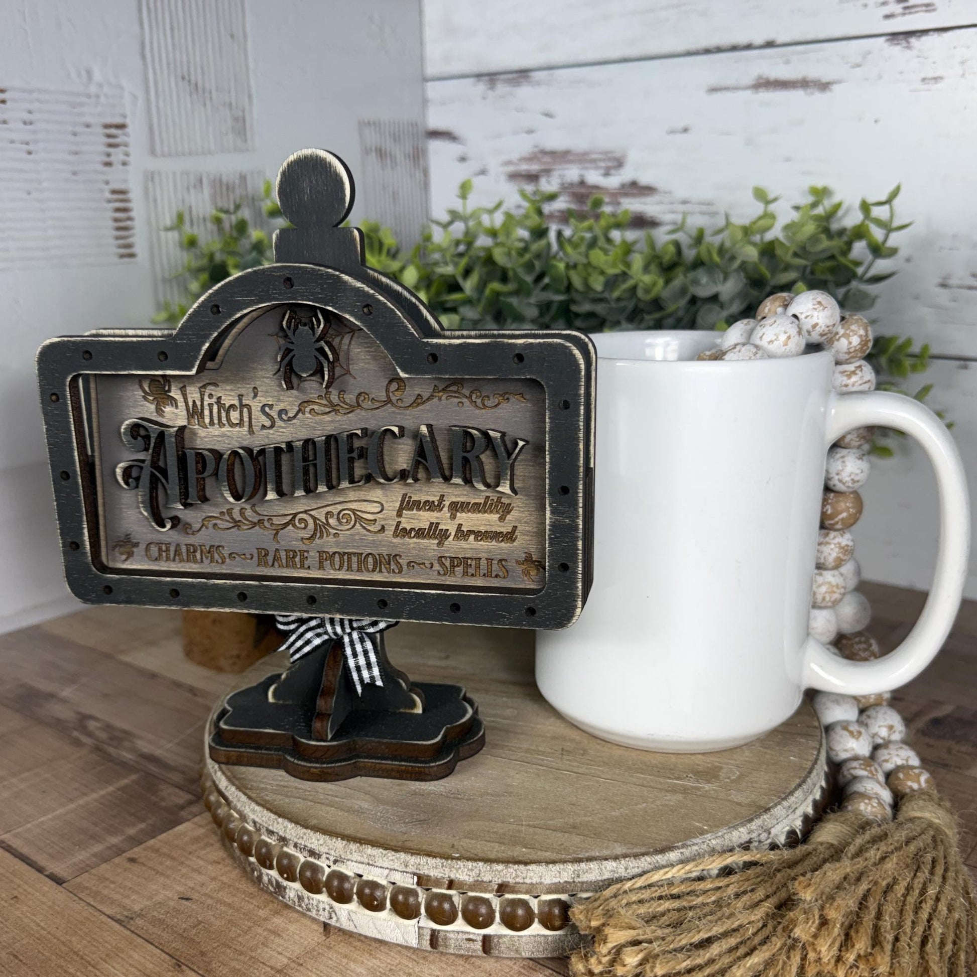 Witch’s Apothecary Interchangeable Mini Sign for Your Halloween Decor