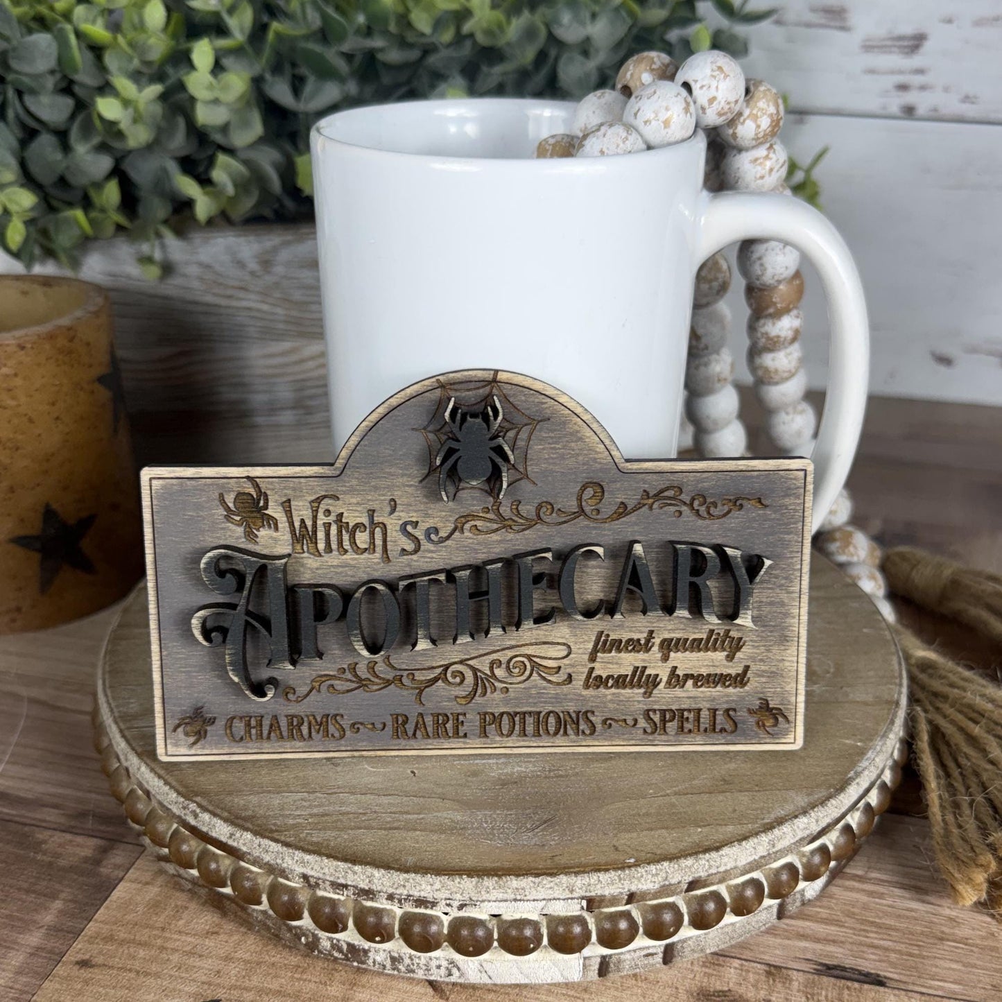 Witch’s Apothecary Interchangeable Mini Sign for Your Halloween Decor