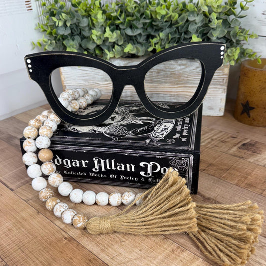 Decorative Cat-Eye Glasses for Your Bookshelf, Coffee Bar, or Reading Nook