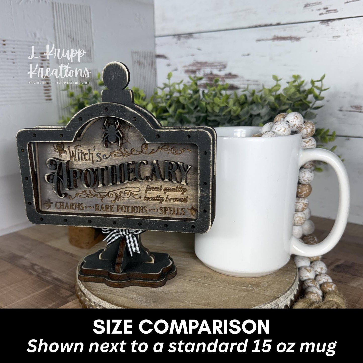 Witch’s Apothecary Interchangeable Mini Sign for Your Halloween Decor