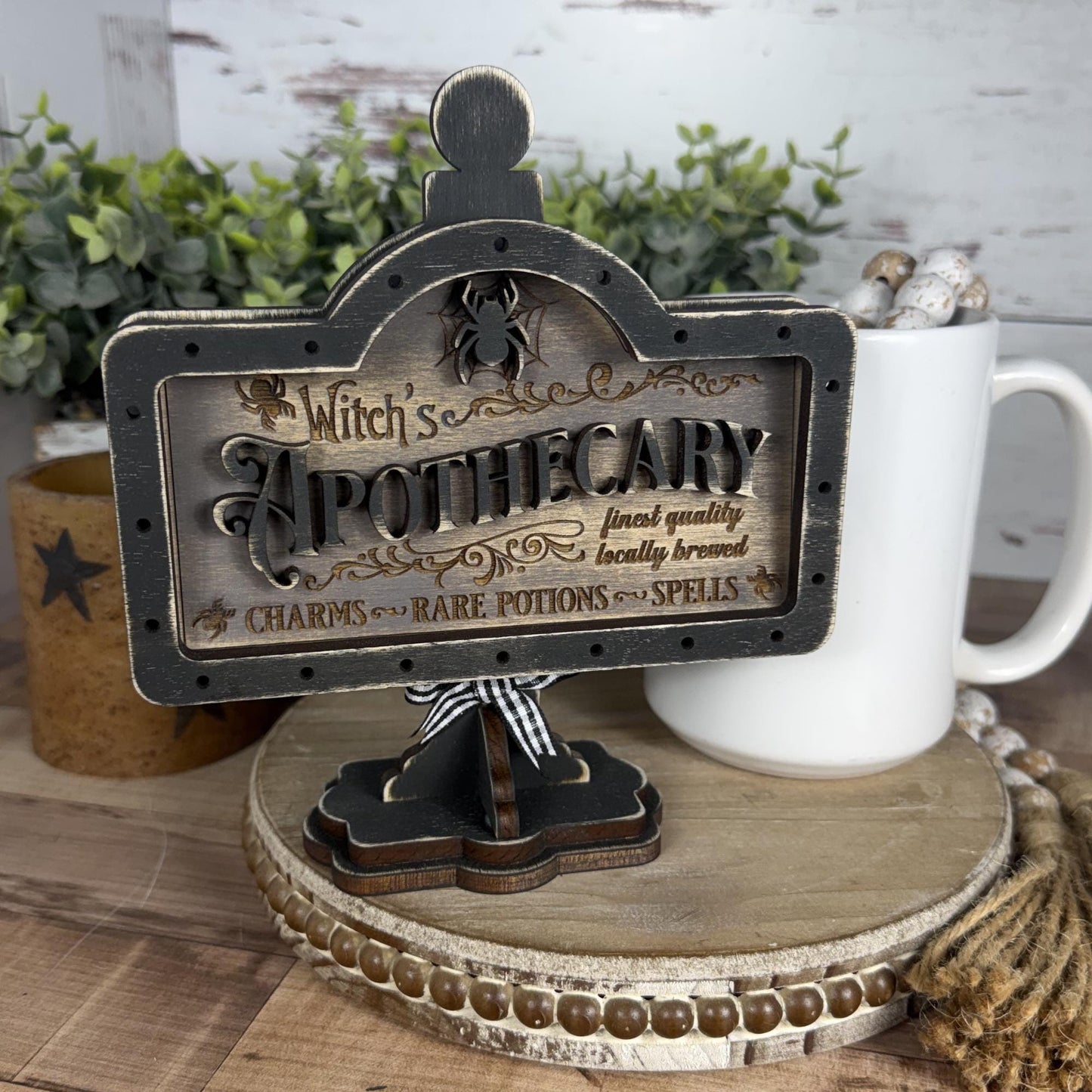 Witch’s Apothecary Interchangeable Mini Sign for Your Halloween Decor