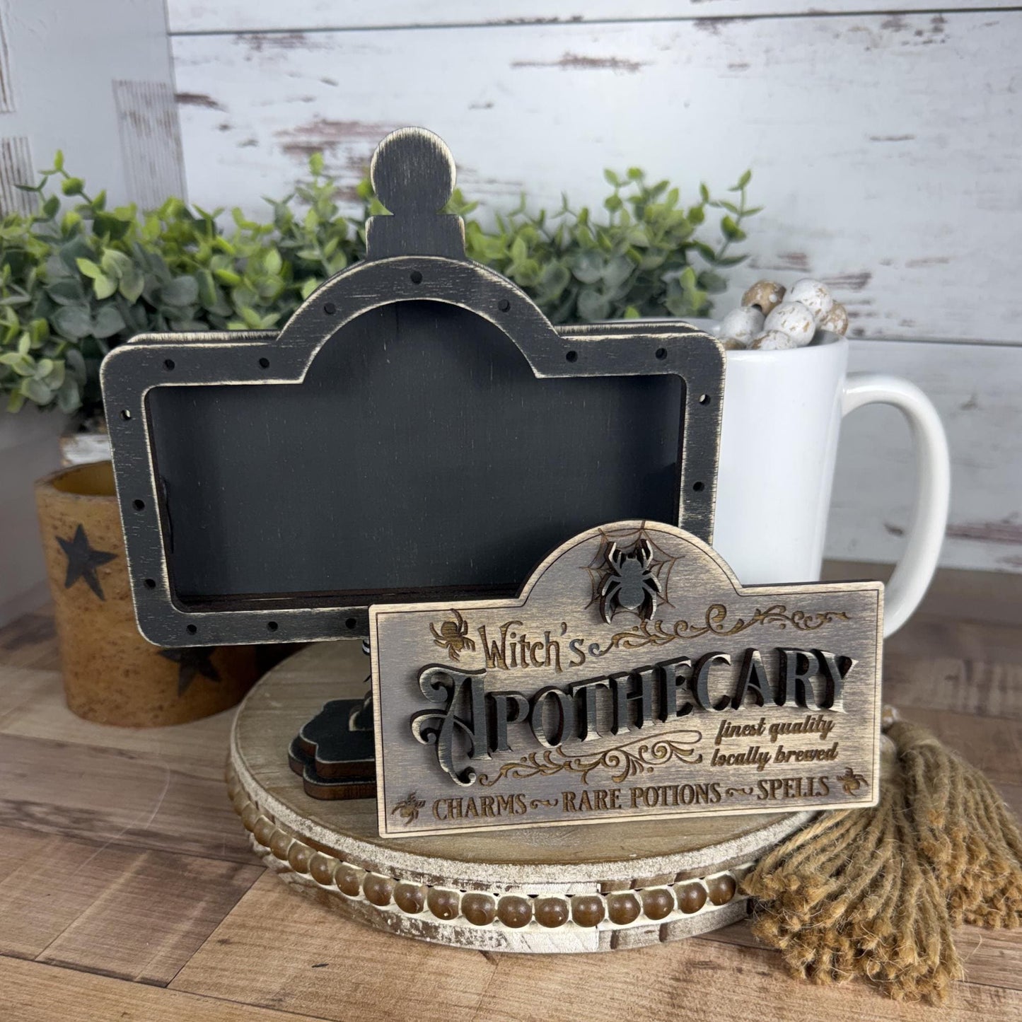 Witch’s Apothecary Interchangeable Mini Sign for Your Halloween Decor