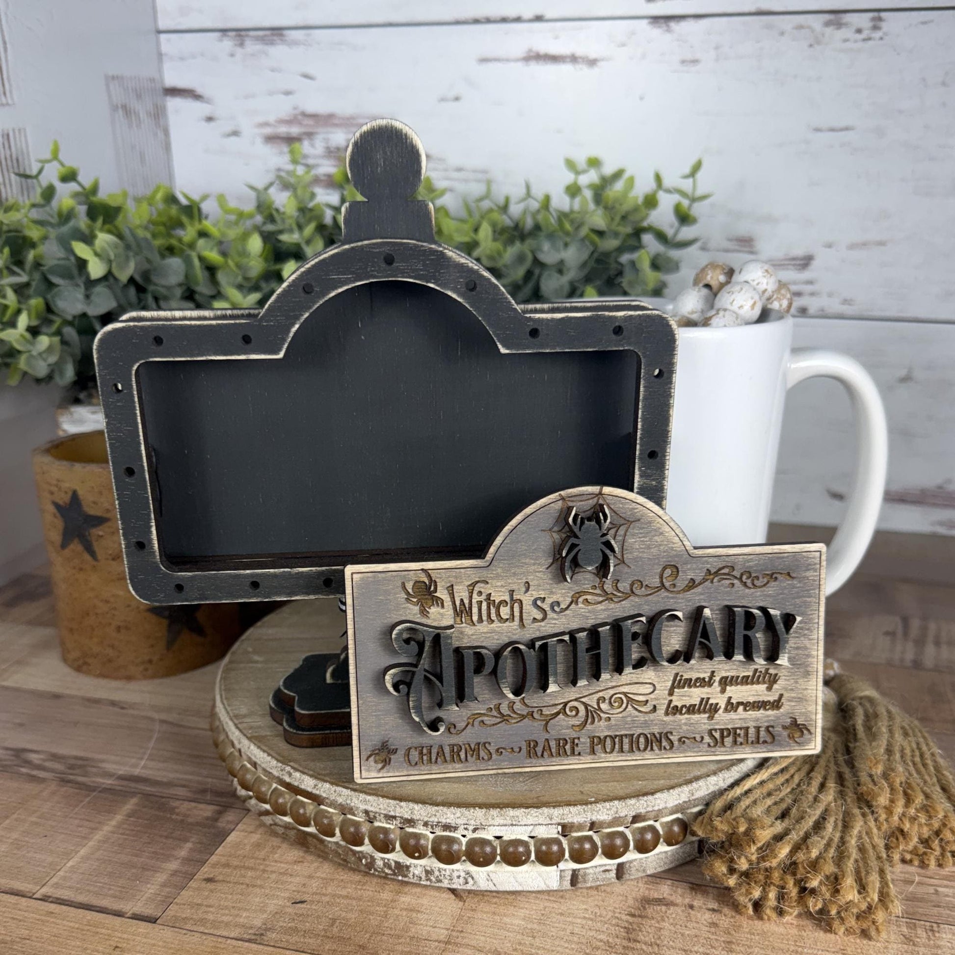 Witch’s Apothecary Interchangeable Mini Sign for Your Halloween Decor
