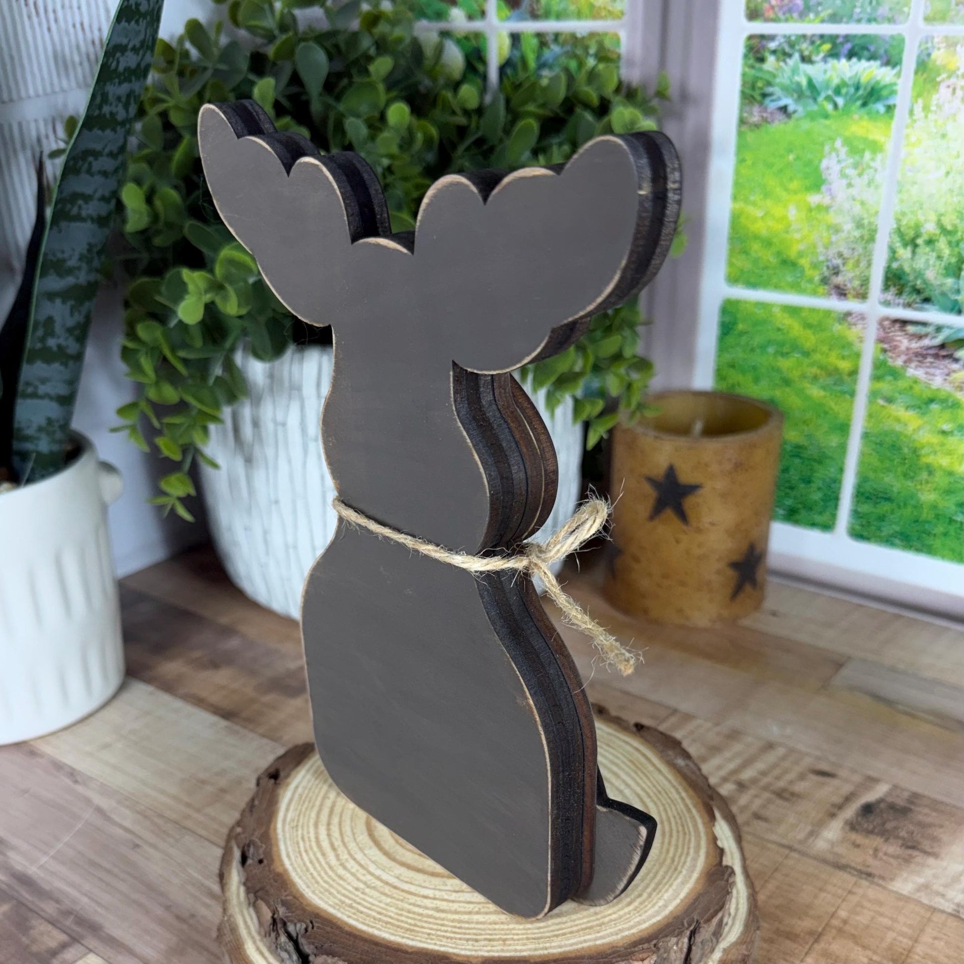 Rustic Cabin Moose Decor | Enchanting Rustic Woodland Animal Accents