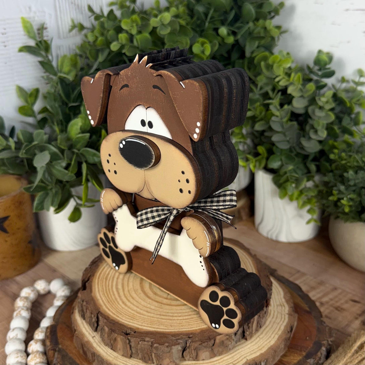Interchangeable Dog Shelf Sitter, Personalized Dog Lover Gift, Gotcha Day Pet Decor