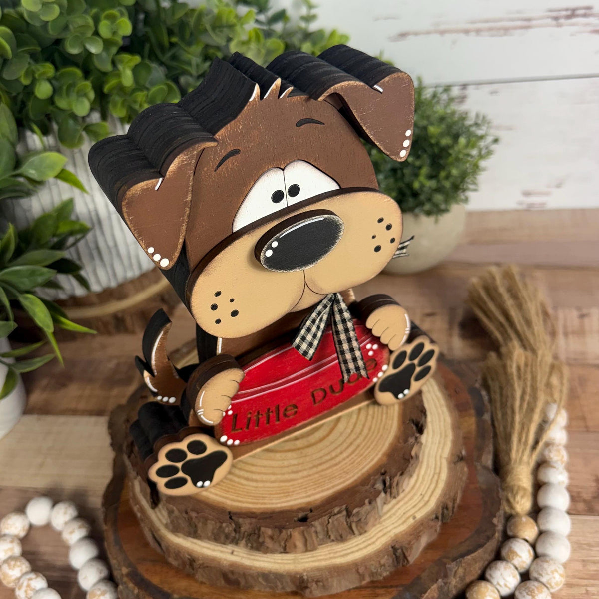 Interchangeable Dog Shelf Sitter, Personalized Dog Lover Gift, Gotcha Day Pet Decor