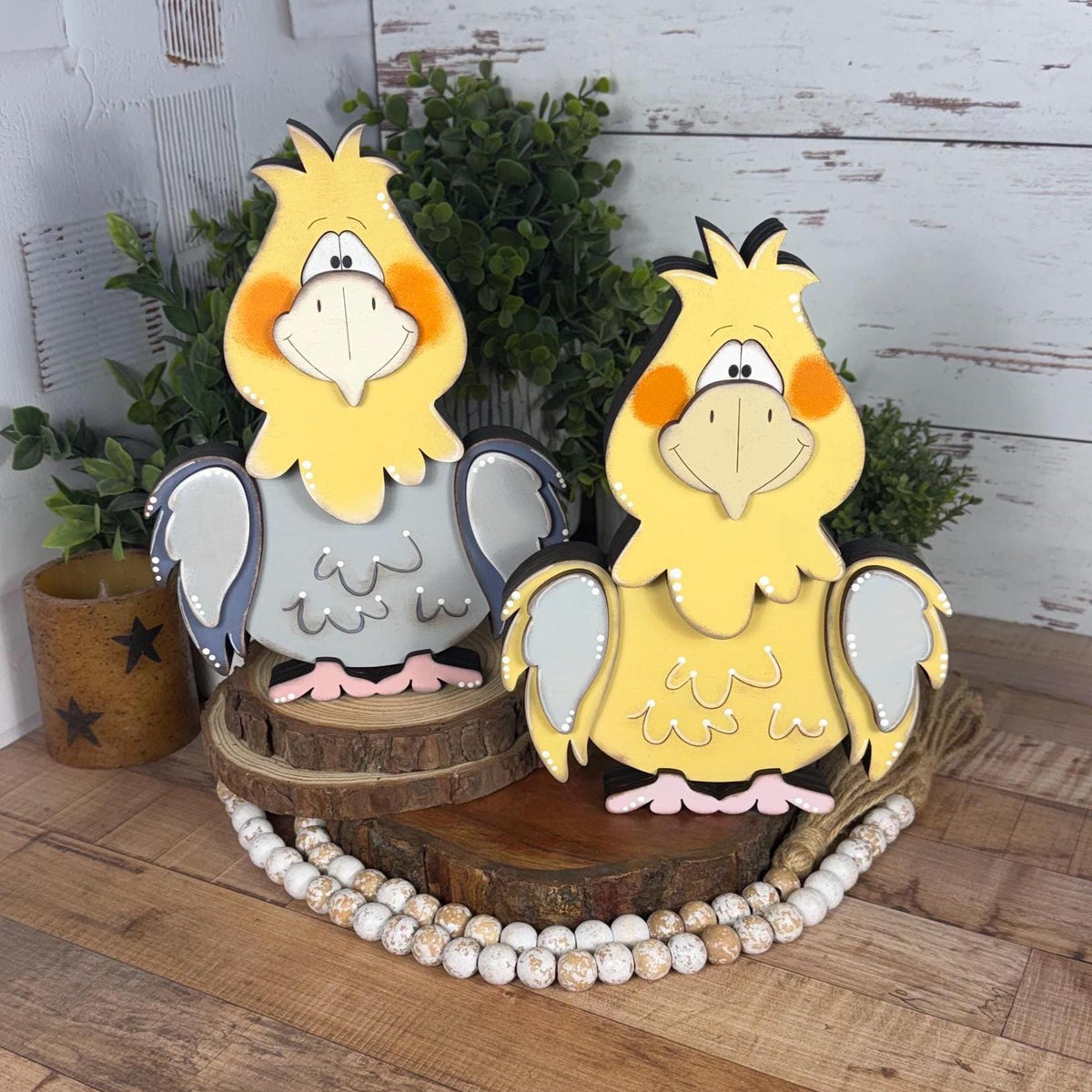 Hand Painted Cockatiel Shelf Sitter, Personalized Cockatiel Gift, Bird Decor