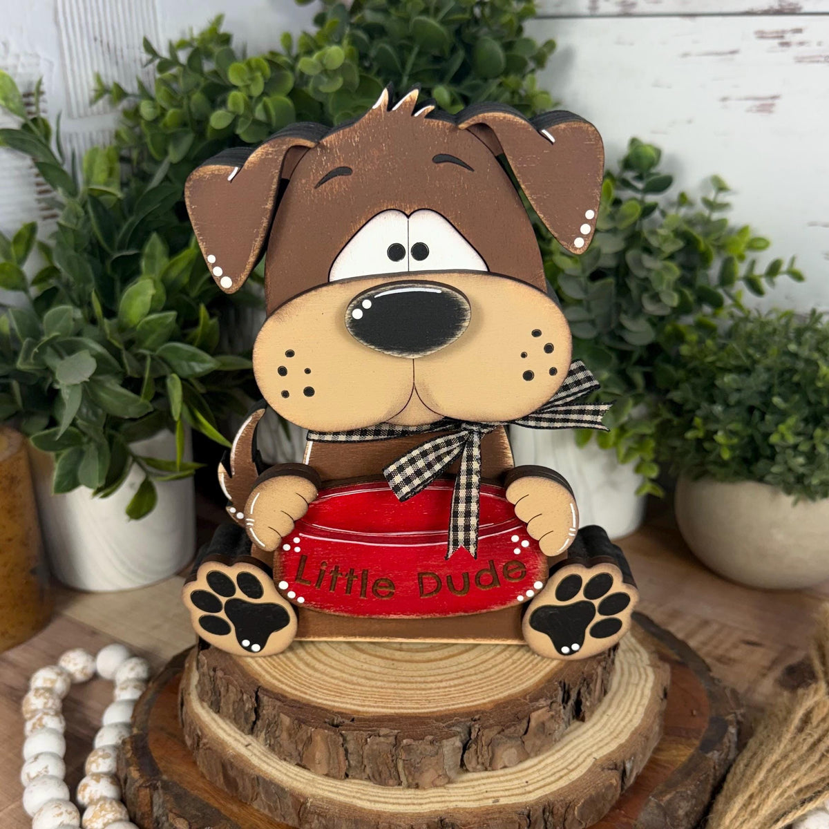 Interchangeable Dog Shelf Sitter, Personalized Dog Lover Gift, Gotcha Day Pet Decor