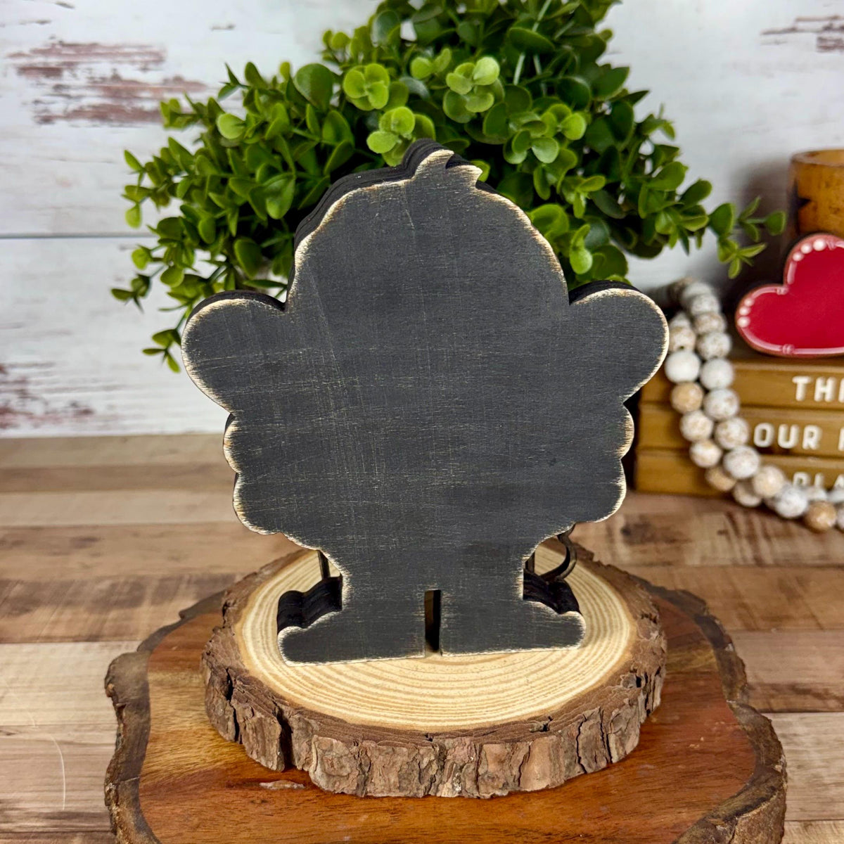 Wooden Cupid Shelf Sitter – Whimsical Valentine’s Day Decor