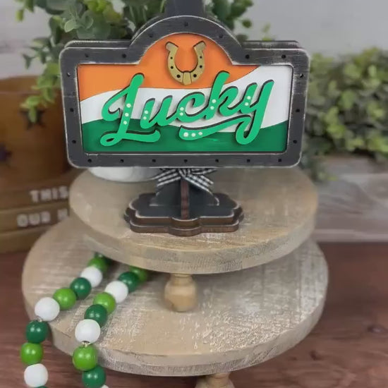 Charming St. Paddy's Mini Sign for Your Farmhouse Vibe