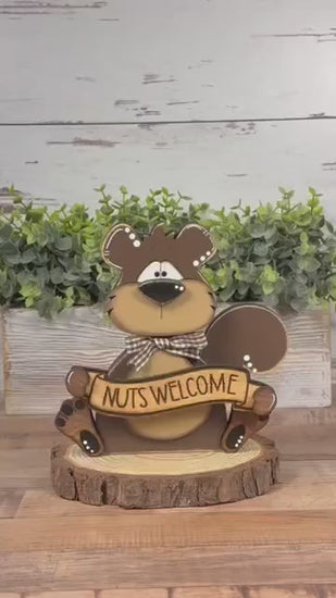 Interchangeable Woodland Squirrel with Acorn - Quaint Home Accent