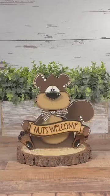 Interchangeable Woodland Squirrel with Acorn - Quaint Home Accent